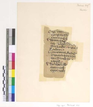 [Theotokia] : Fragm. copt. Pischoi Psalmod. 109