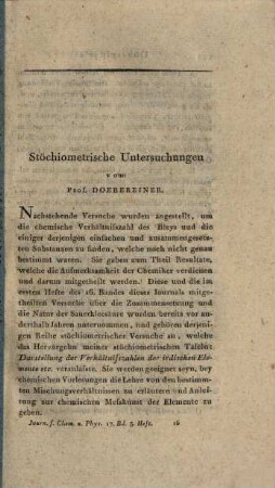 Journal für Chemie und Physik. 17,3. 1816