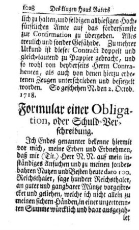 3. Obligation oder Schuld-Verschreibung.
