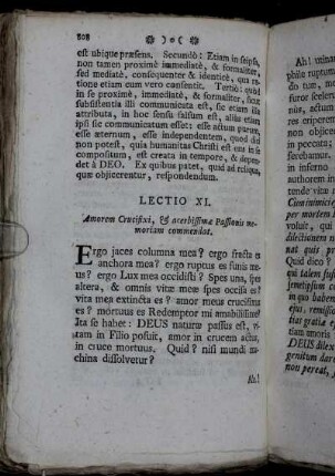 Lectio XI. - Lectio Ultima.