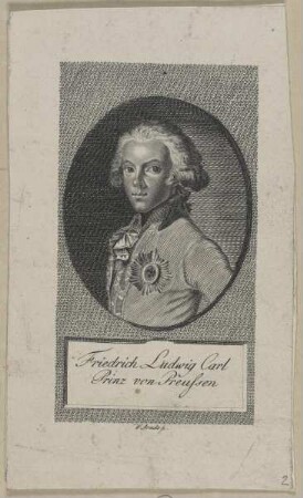 Bildnis des Friederich Ludwig Karl