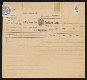 Brief von Arnulf Ansorge an Gerhart Hauptmann