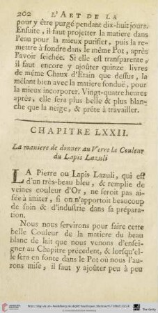 Chapitre LXXII