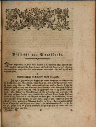 Archivische Nebenarbeiten und Nachrichten vermischten Inhalts mit Urkunden, 2