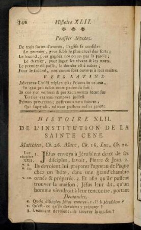 340-347, Histoire XLII - XLIII