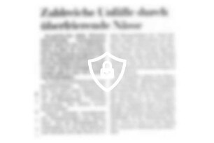 Zahlreiche Unfälle durch überfrierende Nässe