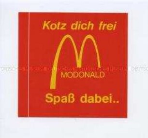 Aufkleber "Kotz dich frei ..."