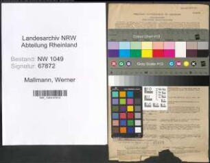 Entnazifizierung Werner Mallmann , geb. 23.03.1909 (Bauleiter)