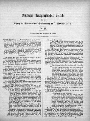 No 40, 7. November 1878