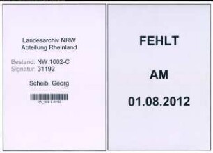 Entnazifizierung Georg Scheib, geb. 03.02.1907 (Kaufmann)