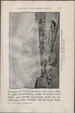 Utsikt öfver Strömmen (från trakten af gamla Arsenalen). Af Johan Fredrik Martin.