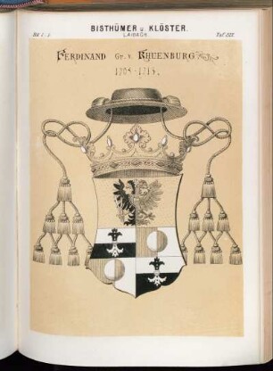 Taf. 222. Laibach. - Ferdinand Gr. v. Khuenburg. 1705 - 1713