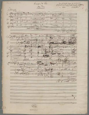 Cenerentola, Excerpts. Sketches - BSB Mus.ms. 23153-1 : [caption title:] Scarpino di Vetro // Atto primo