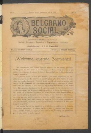 ¡Welcome, querida Sarmiento! - [Editorial]