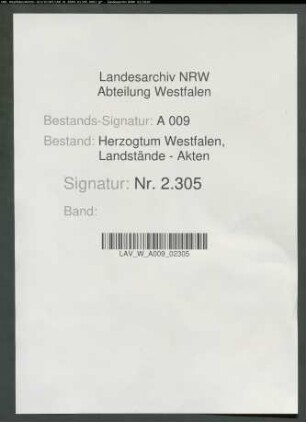 Belege (Nr. 134-397) zu der französischen Kriegskostenrechnung 1802/1803