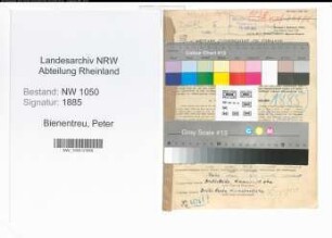 Entnazifizierung Peter Bienentreu , geb. 22.07.1899 (Bauunternehmer)