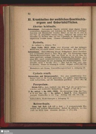 XI. Krankheiten der weiblichen Geschlechtsorgane und Geburtshülfliches
