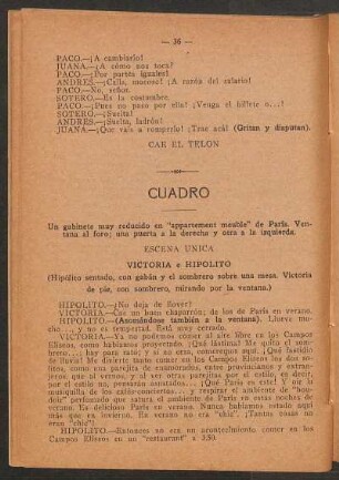 Cuadro [único]