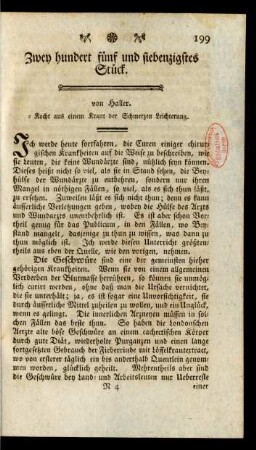 Zwey hundert fünf und siebenzigstes Stück
