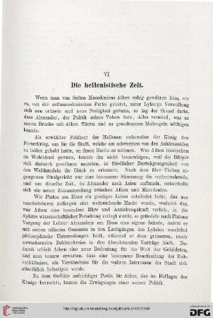 VI: Die hellenistische Zeit