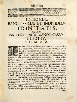 Institutiones Canonicæ Sive Ivs Ecclesiasticvm : Prælectionibus & Exercitationibus Academicis Ad Decretalium Gregorii P. IX. Libros V. In Alma, Catholica et Florentissima Studiorum Generalium Universitate Ingolstadiensi, Liber IV.