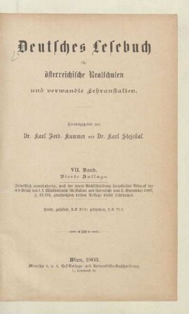 Bd. 7: [Teil 7, [Schülerband]]