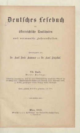 Bd. 7: [Teil 7, [Schülerband]]