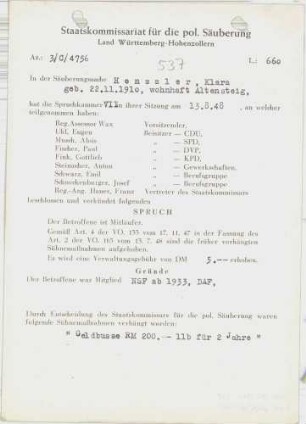 Henssler, Klara