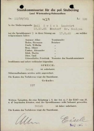 Zwick, Emil