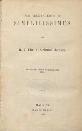 Der abenteuerliche Simplicissimus