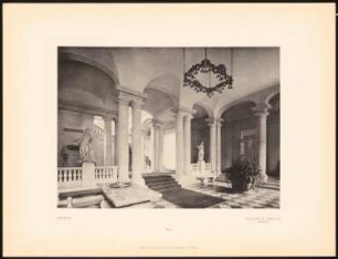 Palais Cohn-Oppenheim, Dessau: Ansicht des Vestibüls (aus: Alfred Messel, 1912)