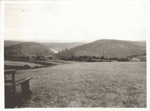 Große Polizeiübung im Bauland vom 16.9. - 18.9.1930 (Blick auf Maintal und Burg Wertheim)