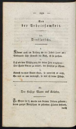 Von der Arbeitsamkeit