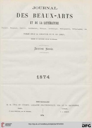 16: Journal des beaux-arts et de la littérature