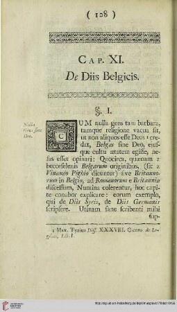 Cap. XI: De diis belgicis