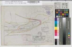 Aufhebung des Bahnüberganges in km 239,950 der Bundesbahnstrecke Hagen-Kassel beim Elleringhauser Tunnel: Lageplan, M. 1:1.250 Stnr.: 54, Iwü, Bunr.: 4, Blnr.: 1