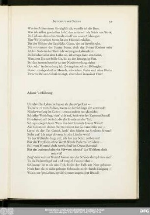 Adams Verführung