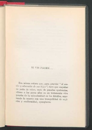 Si vis pacem...