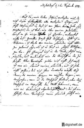 292: Brief von Johann Georg Jacobi an Johann Heinrich Jähns