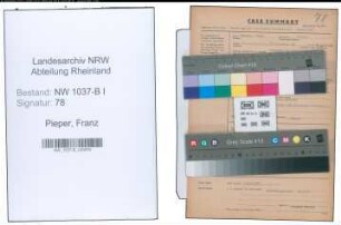 Entnazifizierung Franz Pieper , geb. 00.00.0000 (Justizsekretaer)