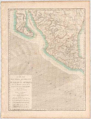 Carte Des Isles Antilles Et Du Golfe Du Méxique; avec la Majeure partie de la Nouvelle Espagne : Dédiée et Présentée Au Roy