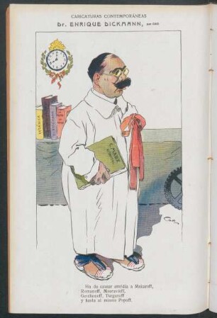 Dr. Enrique Dickmann : Caricaturas contemporáneas