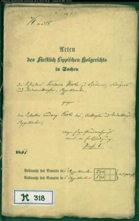 Korte, Friedr., Schlosser in Schötmar gegen Ludwig Korte, Schlosser in Schötmar - Eigentumsanspruch, Entschädigung
