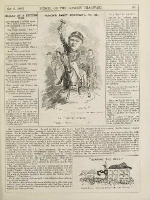 Punch's Fancy Portraits.- No. 85; Bearing the Bell