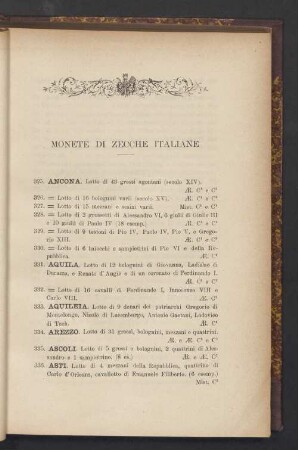 Monete di zecche italiane