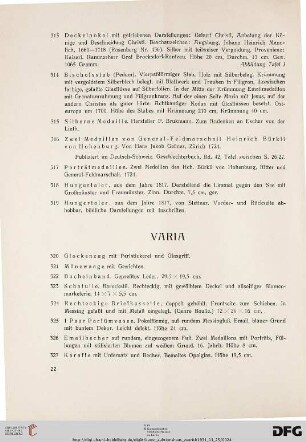 Varia (Nr. 320-435)