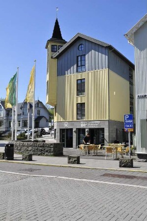 Straßenszene im Innenstadtbereich von Reykjavik : Straßenszene, aufgenommen in der City der isländischen Hauptstadt Reykjavik am 29. Mai 2012