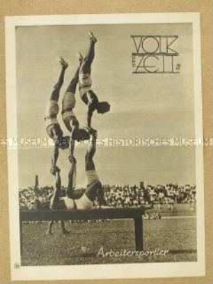 Sozialdemokratische Wochenzeitschrift "Volk und Zeit" u.a. über Arbeitersport und Freikörperkultur