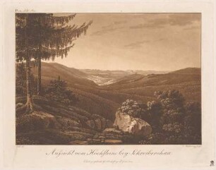 Aussicht vom Hochstein bei Schreiberhau