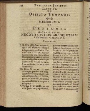 Caput VI. De Objecto Temporis.
